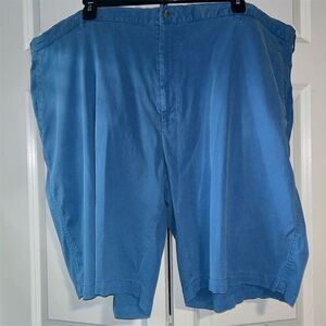 Peter Millar Men's Blue Chino Shorts Size 52 Casual Classic Fit